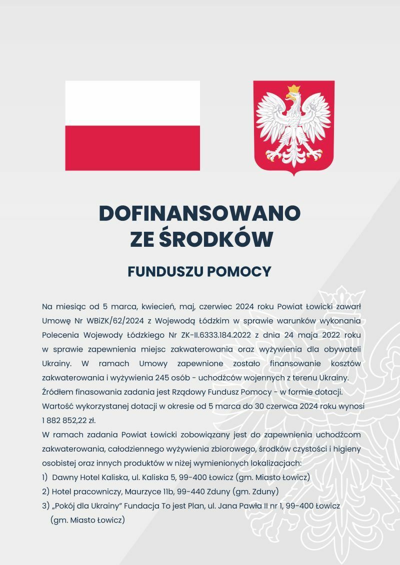 plakat fundusz pomocy Ukrainie